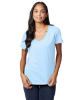 Hanes Ladies' Perfect-T V-Neck T-Shirt Light Blue