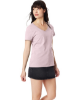 Hanes Ladies' Perfect-T V-Neck T-Shirt Pale Pink