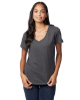Hanes Ladies' Perfect-T V-Neck T-Shirt Smoke Grey