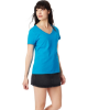 Hanes Ladies' Perfect-T V-Neck T-Shirt Teal
