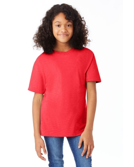 Hanes Youth Perfect-T T-Shirts Athletic Red