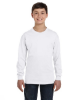 Gildan Youth Heavy Cotton™ Long-Sleeve T-Shirts Sport White