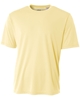 A4 Men's Cooling Performance T-Shirts Light Yellow