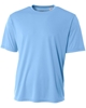 A4 Youth Cooling Performance T-Shirts Light Blue