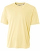 A4 Youth Cooling Performance T-Shirts Light Yellow