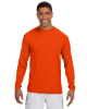 A4 Men's Cooling Performance Long Sleeve T-Shirts Athletic Orange