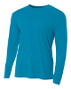 A4 Men's Cooling Performance Long Sleeve T-Shirts Electric Blue