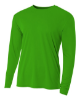 A4 Men's Cooling Performance Long Sleeve T-Shirts Kelly Green