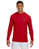 A4 Men's Cooling Performance Long Sleeve T-Shirts Scarlet