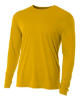 A4 Youth Long Sleeve Cooling Performance Crew Shirts Gold