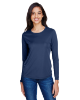 A4 Ladies' Long Sleeve Cooling Performance Crew Shirts Navy