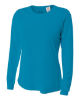 A4 Ladies' Long Sleeve Cooling Performance Crew Shirts Electric Blue