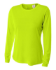 A4 Ladies' Long Sleeve Cooling Performance Crew Shirts Lime