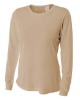 A4 Ladies' Long Sleeve Cooling Performance Crew Sand