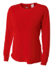 A4 Ladies' Long Sleeve Cooling Performance Crew Scarlet