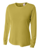 A4 Ladies' Long Sleeve Cooling Performance Crew Vegas Gold