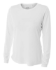 A4 Ladies' Long Sleeve Cooling Performance Crew White