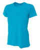 Custom A4 Ladies' Cooling Performance T-Shirts Electric Blue