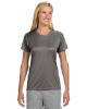 Custom A4 Ladies' Cooling Performance T-Shirts Graphite