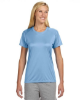 Custom A4 Ladies' Cooling Performance T-Shirts Light Blue
