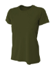 Custom A4 Ladies' Cooling Performance T-Shirts Military Green