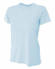 Custom A4 Ladies' Cooling Performance T-Shirts Pastel Blue
