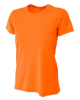 Custom A4 Ladies' Cooling Performance T-Shirts Safety Orange