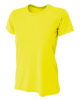 Custom A4 Ladies' Cooling Performance T-Shirts Safety Yellow