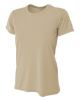Custom A4 Ladies' Cooling Performance T-Shirts Sand