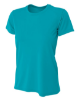 Custom A4 Ladies' Cooling Performance T-Shirts Teal