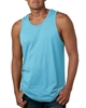 Next Level Apparel Men's Cotton Tank Tahiti Blue