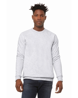 Bella + Canvas Unisex Sponge Fleece Crewneck Sweatshirt Ash Bella + Canvas Unisex Sponge Fleece Crewneck Sweatshirt Ash
