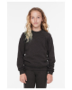 Bella + Canvas Youth Sponge Fleece Raglan Sweatshirts Dark Grey Heather