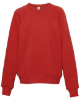 Bella + Canvas Youth Sponge Fleece Raglan Sweatshirts Red