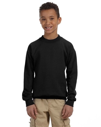 Gildan Youth Heavy Blend™ 8 oz., 50/50 Fleece Crew Black Gildan Youth Heavy Blend™ 8 oz., 50/50 Fleece Crew Black