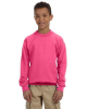 Gildan Youth Heavy Blend™ 8 oz., 50/50 Fleece Crew Safety Pink