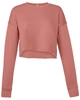 Bella + Canvas Ladies' Cropped Fleece Crew Mauve