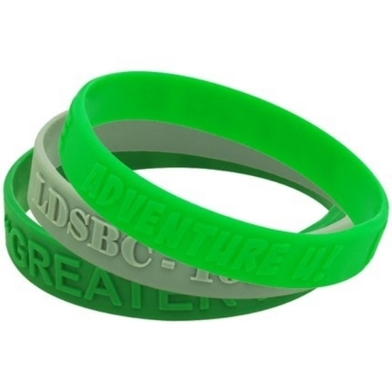 Custom Embossed Silicone Wristbands