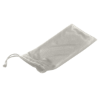 Microfiber Pouch With Drawstring Silver