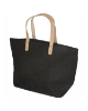 Hamptons Jute Tote Bags-Black