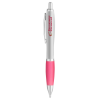 Curvaceous Matte Silver Ballpoint Pink