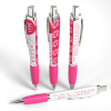The Click Action Performance Pen With Clip Pink