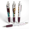 The Click Action Performance Pen With Clip Burgundy