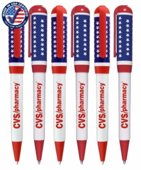 Patriotic Super Star Twister Pens