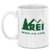 White 11 Oz. Classic Colored Microwave Safe Mugs