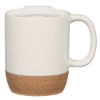 14 Oz. Cork Base Ceramic Mug White