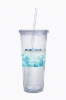 Double Wall Acrylic Tumbler - 24 oz Clear