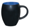Matte Barrel With Blue Color Mug - 17 oz.