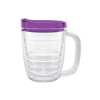	12 Oz. Tritan™ Coffee Mug With Purple Lid