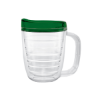 	12 Oz. Tritan™ Coffee Mug With Dark Green Lid